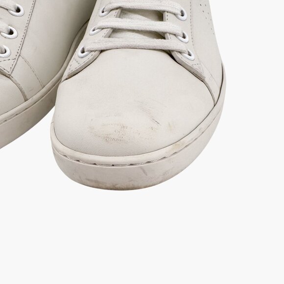 Gucci Ace GG Interlock Logo Low Top Sneakers White Leather Size 39 US 9 Women - Picture 6 of 14